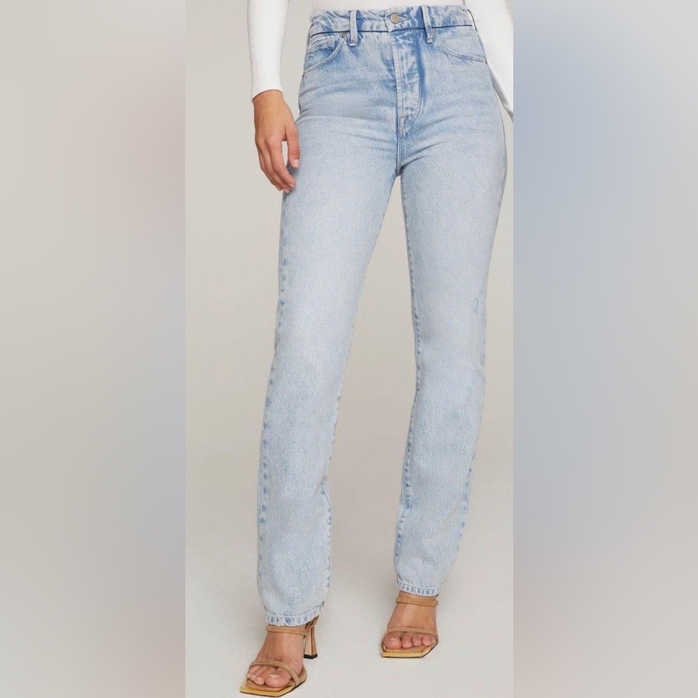 Good American Good boy jeans.
Size 10
30 in. Length.